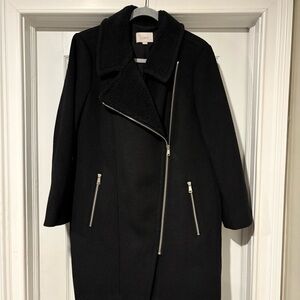 LOFT Black  Coat with Silver Accents